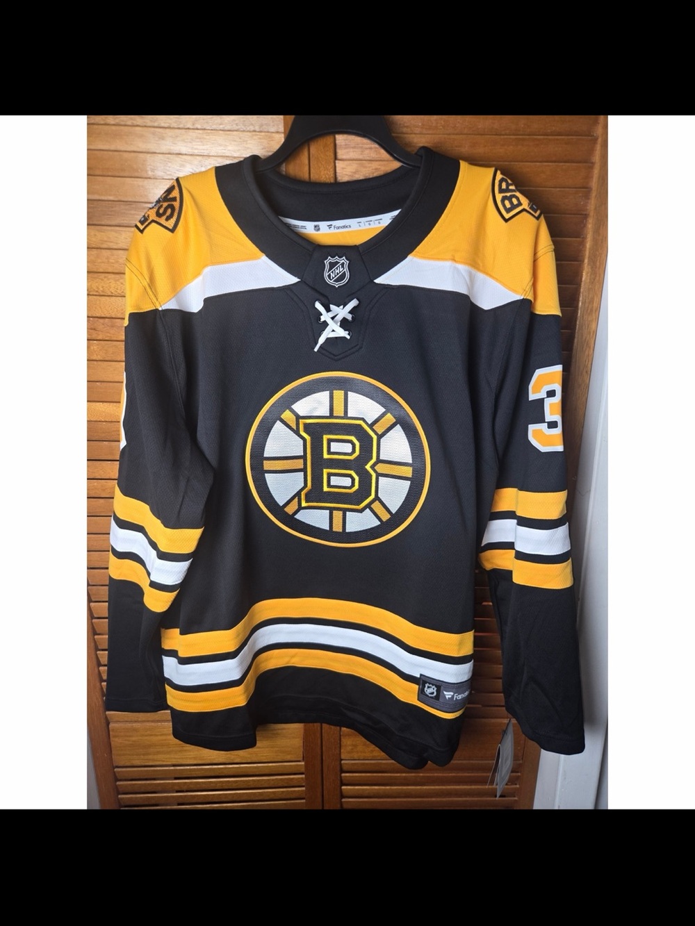 Boston Bruins Geekie Fanatics Breakaway Home Jersey Mens Large
